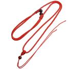 Colar WOIWO Crystal Agate, pingente, corda de nylon, vermelho 72 cm