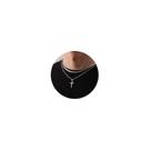 Colar Zocomi Cross para homens em aço inoxidável prateado