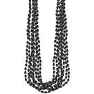 Colares Amscan Black Metallic Bead 30 cm, pacote com 8