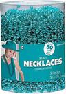 Colares Amscan Vibrant Turquoise Bead Plastic (30) x50