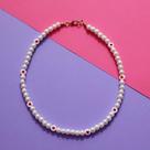Colares chocker colar de pérolas com miçangas coração
