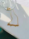 Colares chocker palavra escrita Agradeço Esperança Gratidão folheado a Ouro Colares chocker palavra escrita Agradeço Esperança Gratidão folheado a Ouro