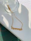 Colares chocker palavra escrita Agradeço Esperança Gratidão folheado a Ouro Colares chocker palavra escrita Agradeço Esperança Gratidão folheado a Ouro