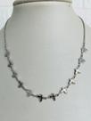 Colares Choker folheado a ouro e prata borboleta esmaltada Colares Choker folheado a ouro e prata borboleta esmaltada