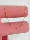 Colares choker folheado a ouro e prata delicado com ponto de luz