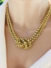 Colares choker modelo elo duplo folheados a ouro e prata