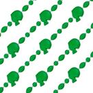 Colares de Contas com Capacete de Futebol Blinkee Verde Pacote com 12