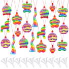 Colares de garrafas Sand Art Craft Kit Zubebe 20 unidades com funis