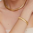 Colares e pulseiras folheados a ouro e prata Malha 10mm Colares e pulseiras folheados a ouro e prata Malha 10mm