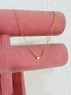 Colares semi joia prata 925 e ouro 18k coração central