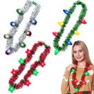 Colares TURNMEON Light Up Tinsel Garland Christmas, pacote com 3
