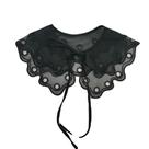 Colarinho falso removível, chiffon de organza transparente para mulheres e meninas