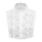 Colarinho falso: renda floral requintada bordada para mulheres Colarinho falso: renda floral requintada bordada para mulheres