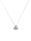 ColarPrata925 com pingente cravejado com zircônias colorida ColarPrata925 com pingente cravejado com zircônias colorida