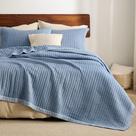 Colcha Bedsure Blue Queen Size com 3 peças