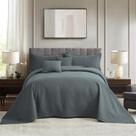 Colcha Blythease Oversized King 325x305cm Prata Cinza
