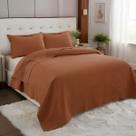 Colcha Bordada Barcelona 300 Fio Algodão Luxo Casal King Size ACONCHEGO Cor:TERRACOTA Colcha Bordada Barcelona 300 Fio Algodão Luxo Casal King Size ACONCHEGO Cor:TERRACOTA