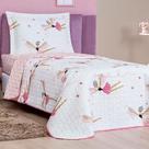 Colcha Bouti Cobre Leito Dupla Face Cama Solteiro Infantil COR:BBAILARINA