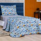 Colcha Bouti Kids Solteiro Dulpa face 2 Pçs Game Colcha Bouti Kids Solteiro Dulpa face 2 Pçs Game