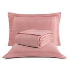Colcha Bouti King Box 3 Peças Dupla Face Soft Cor Terracota