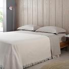 Colcha buddemeyer casal in design franja 230/250 1436 bege