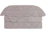 Colcha Casal Camesa 100% Poliéster 150 Fios - Antique Rose 3 Peças