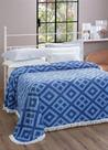 Colcha Casal Chenille Gabriela Azul Jolitex