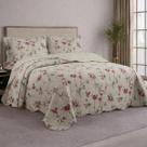 Colcha Casal Evolution 3 Peças Branca Floral 2 Camesa 220x240cm