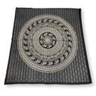 Colcha Casal Indiana Algodão Estampa Mandala com Elefante Colcha Casal Indiana Algodão Estampa Mandala com Elefante