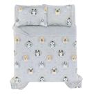 Colcha Casal Infantil Dupla Face Alg. 200 Fios Dog Karsten