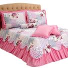 Colcha Casal King Belize Kit 6 Peças com Babados Elegante