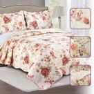 Colcha casal king box 3 peças estampada cobre leito boutis