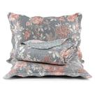 Colcha casal queen 3 peças estampada cobre leito soft boutis