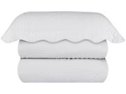 Colcha Casal Sultan Microfibra 100% Algodão - Casa Blanca Branca 3 Peças