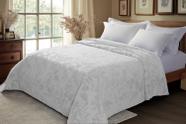 Colcha Casal Vintage Classic Lavanda 220x240cm Branco Nivea Jolitex Colcha Casal Vintage Classic Lavanda 220x240cm Branco Nivea Jolitex