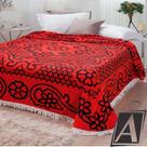 Colcha Chenille Jolitex Casal Bruna Vermelho e Preto