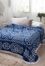 Colcha Chenille Jolitex Casal Com Franja 2,20x2,40m Azul Colcha Chenille Jolitex Casal Com Franja 2,20x2,40m Azul