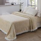 Colcha Chenille Jolitex Casal Isadora Bege
