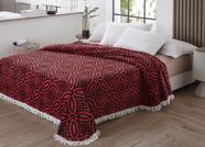 Colcha Chenille Jolitex Com Franja Isadora 220x240m Vermelha