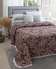 Colcha Chenille Jolitex Com Franja Valentina 220x240m Vinho