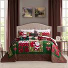 Colcha CHIXIN King Size, colcha de Papai Noel, 3 peças