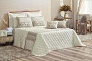Colcha Cobre Leito Cama Queen 3 Peças Turin 180 Fios Varias Cores Estampado Luxuoso