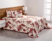 Colcha Cobre Leito Casal Queen Piquet Com Porta Travesseiro Estampado 03 Peças