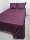 Colcha Cobre Leito Dupla Face Com Porta Travesseiro Dupla Face
