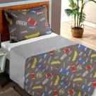 Colcha Cobre Leito Estampada Solteiro Skate