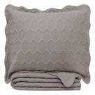 Colcha Cobre Leito Ilusion Favo Queen Concreto 240x260 Camesa Cinza