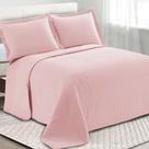 Colcha Cobre Leito King kit 3 peças Dupla Face Microfibra Soft Ultrassônico - Camesa Colcha Cobre Leito King kit 3 peças Dupla Face Microfibra Soft Ultrassônico - Camesa