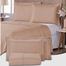 Colcha Cobre Leito King Size Dupla Face 200 Fios 3 Peças Com Porta travesseiro Matelado Premium Luxo Siena Roll