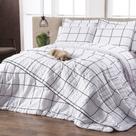 Colcha Cobre Leito Matelado Cama Queen 3 Peças Algodão Misto