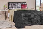 Colcha Cobre Leito Matelado Madri King 5 peças - Preto
